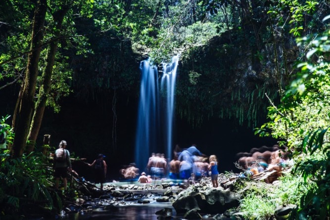 The Twin Falls on Maui