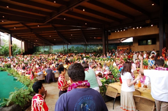 Luau show at the Polynesian Cultural Center